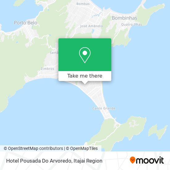 Hotel Pousada Do Arvoredo map