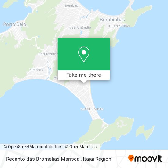 Mapa Recanto das Bromelias Mariscal