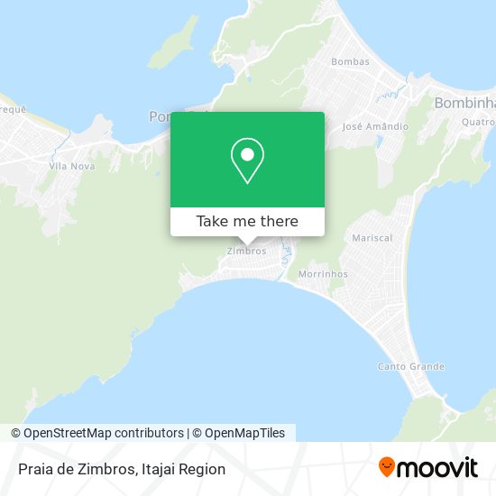 Mapa Praia de Zimbros