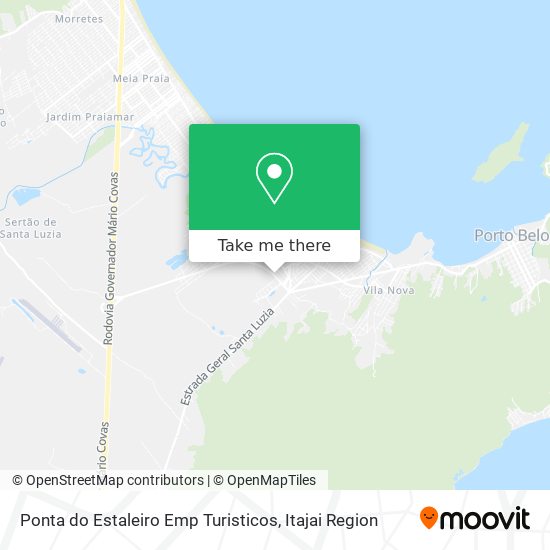 Mapa Ponta do Estaleiro Emp Turisticos