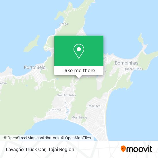 Lavação Truck Car map