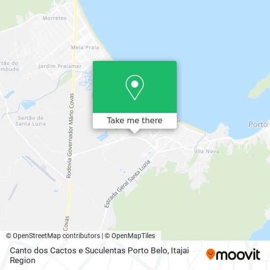 Canto dos Cactos e Suculentas Porto Belo map