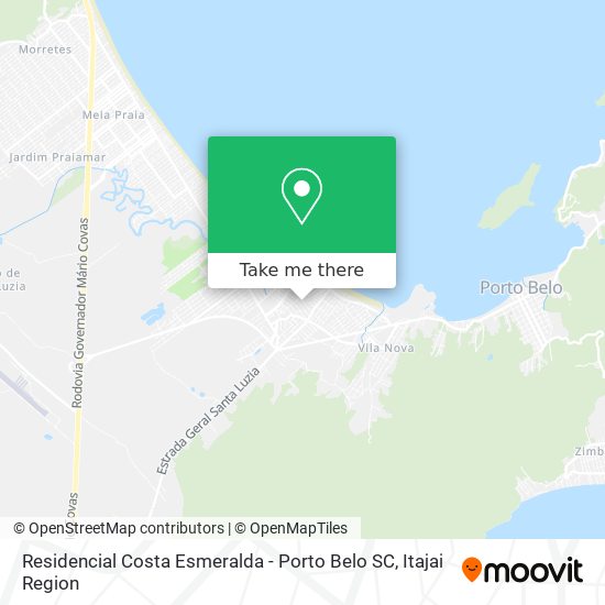 Mapa Residencial Costa Esmeralda - Porto Belo SC