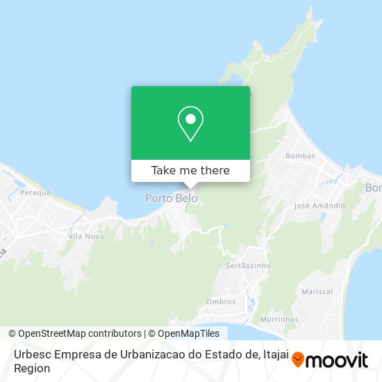 Urbesc Empresa de Urbanizacao do Estado de map