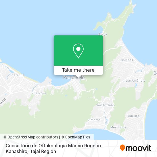 Consultório de Oftalmología Márcio Rogério Kanashiro map