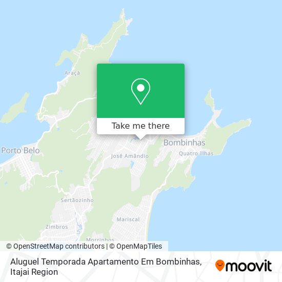 Mapa Aluguel Temporada Apartamento Em Bombinhas