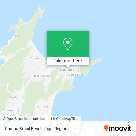 Mapa Camoa Brasil Beach