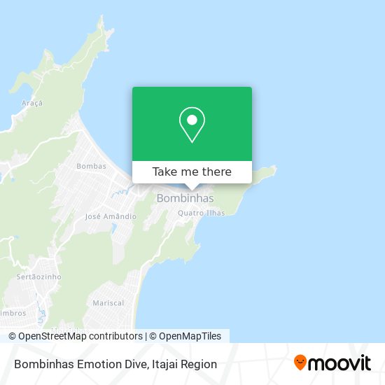 Bombinhas Emotion Dive map