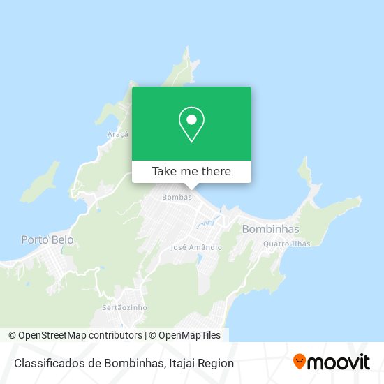 Mapa Classificados de Bombinhas