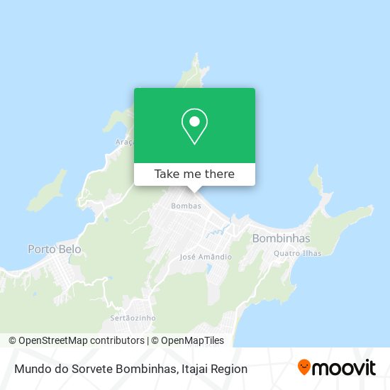 Mundo do Sorvete Bombinhas map