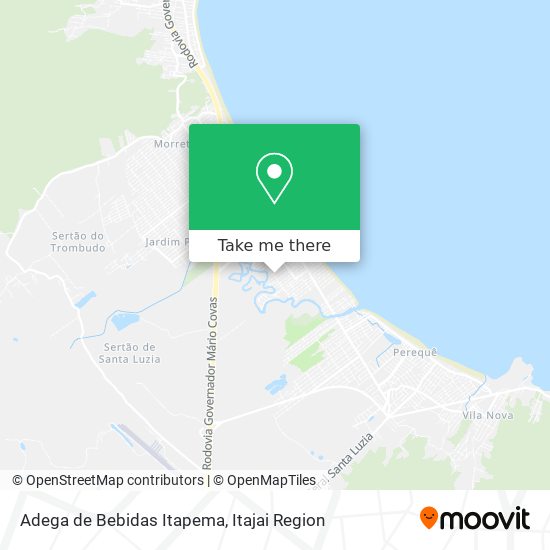 Adega de Bebidas Itapema map