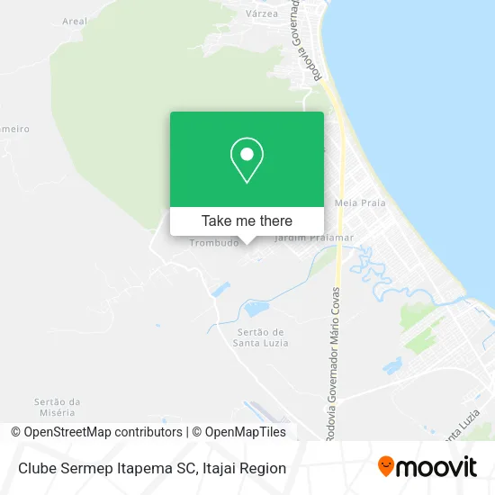Clube Sermep Itapema SC map