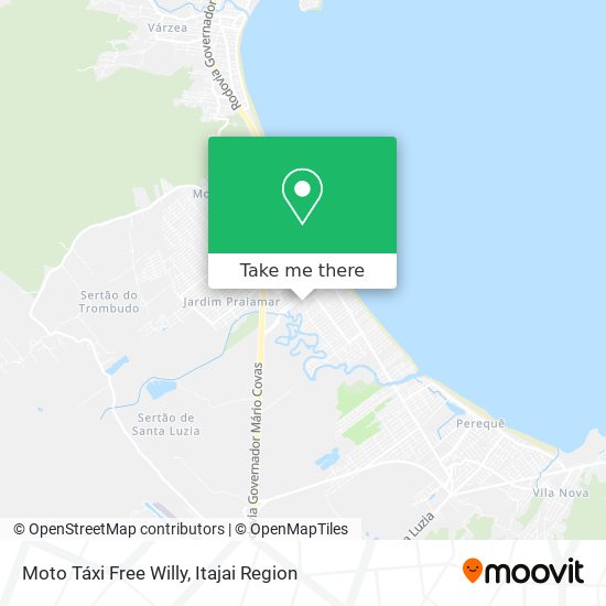 Moto Táxi Free Willy map