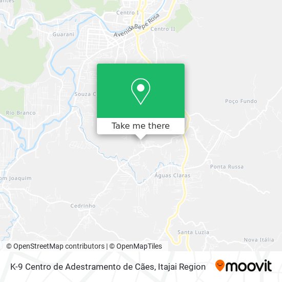 K-9 Centro de Adestramento de Cães map