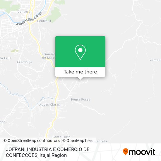 JOFRANI INDUSTRIA E COMERCIO DE CONFECCOES map