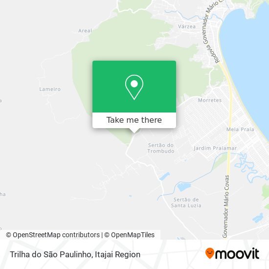 Mapa Trilha do São Paulinho