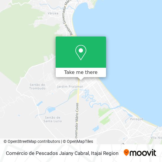 Mapa Comércio de Pescados Jaiany Cabral