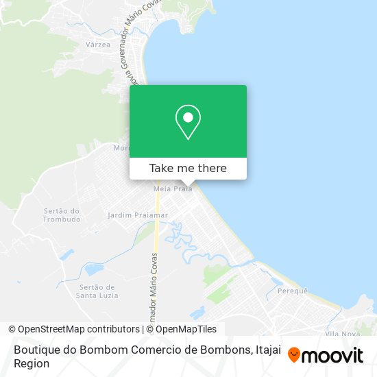 Mapa Boutique do Bombom Comercio de Bombons