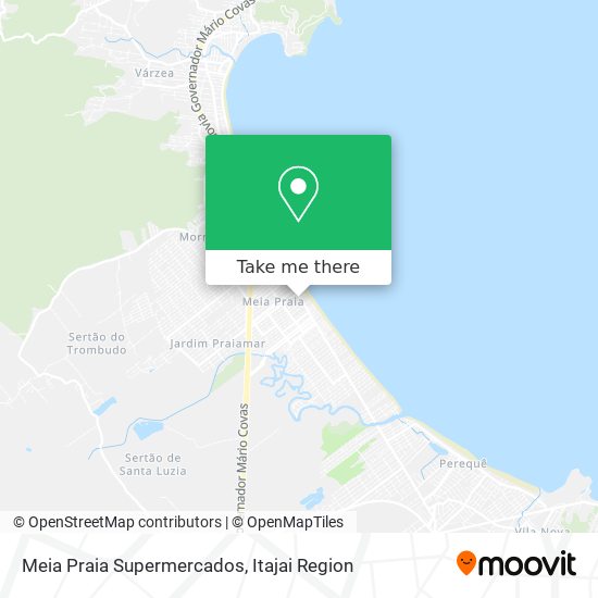 Mapa Meia Praia Supermercados