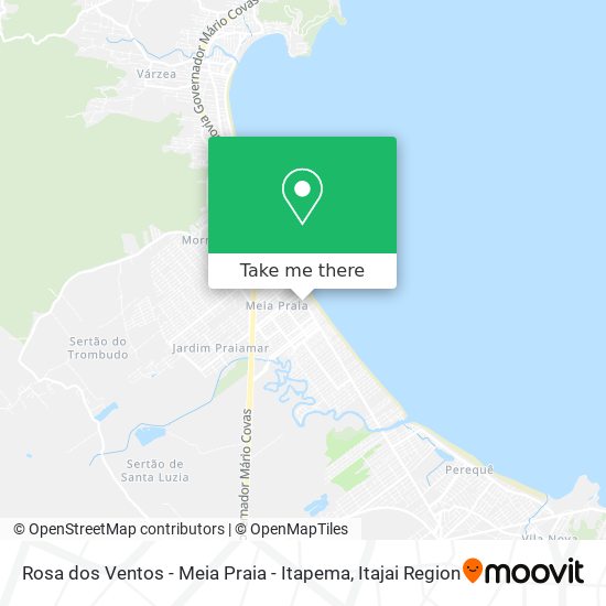 Rosa dos Ventos - Meia Praia - Itapema map
