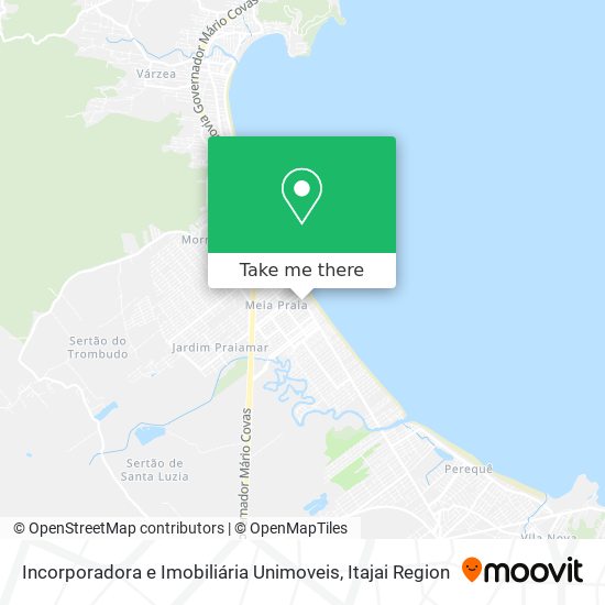 Incorporadora e Imobiliária Unimoveis map