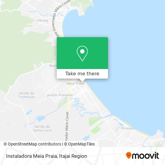 Instaladora Meia Praia map