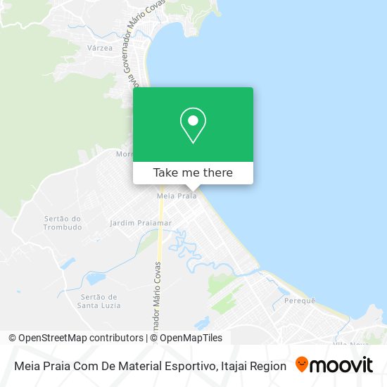 Meia Praia Com De Material Esportivo map