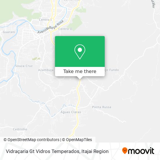 Vidraçaria Gt Vidros Temperados map