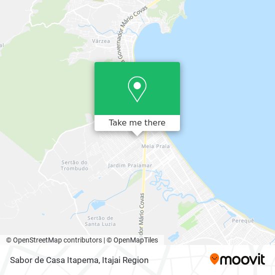 Mapa Sabor de Casa Itapema