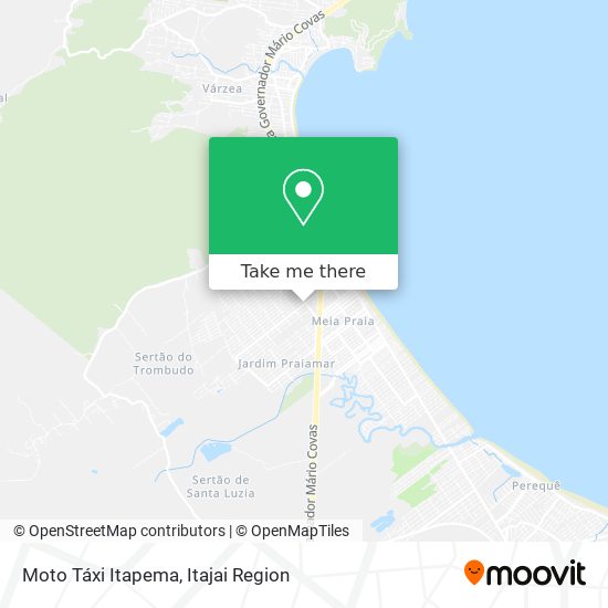 Moto Táxi Itapema map