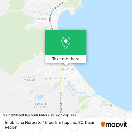 Mapa Imobiliária Norberto / Eraci Em Itapema SC