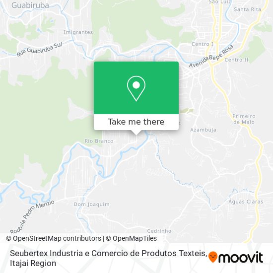 Mapa Seubertex Industria e Comercio de Produtos Texteis