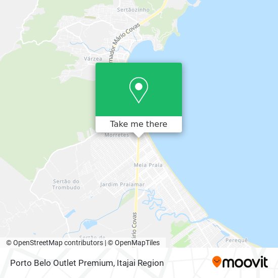 Mapa Porto Belo Outlet Premium
