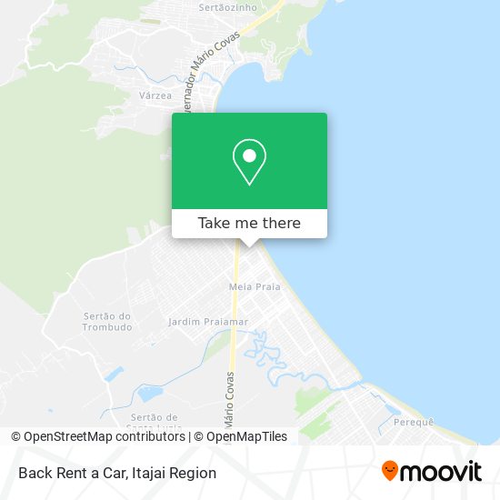 Back Rent a Car map