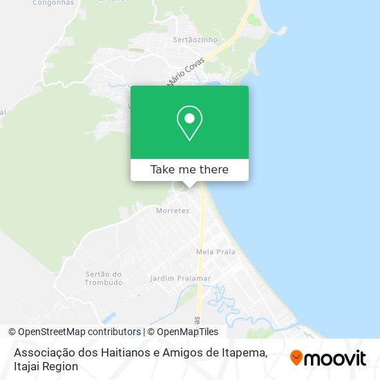 Associação dos Haitianos e Amigos de Itapema map