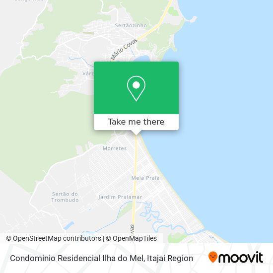 Condominio Residencial Ilha do Mel map