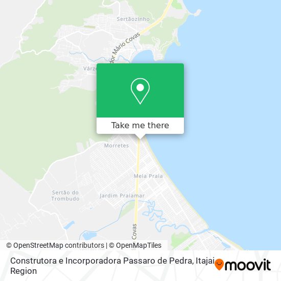 Mapa Construtora e Incorporadora Passaro de Pedra