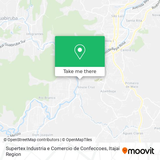 Supertex Industria e Comercio de Confeccoes map