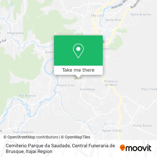 Cemiterio Parque da Saudade, Central Funeraria de Brusque map