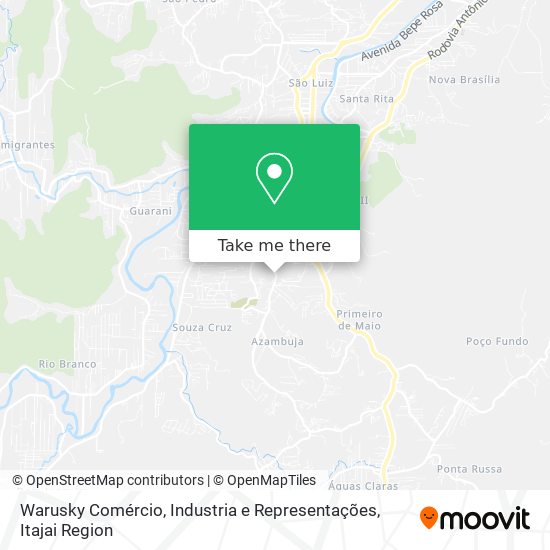 Warusky Comércio, Industria e Representações map