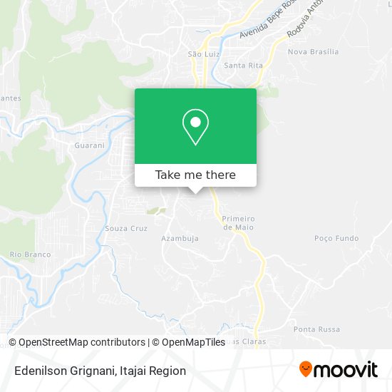 Mapa Edenilson Grignani