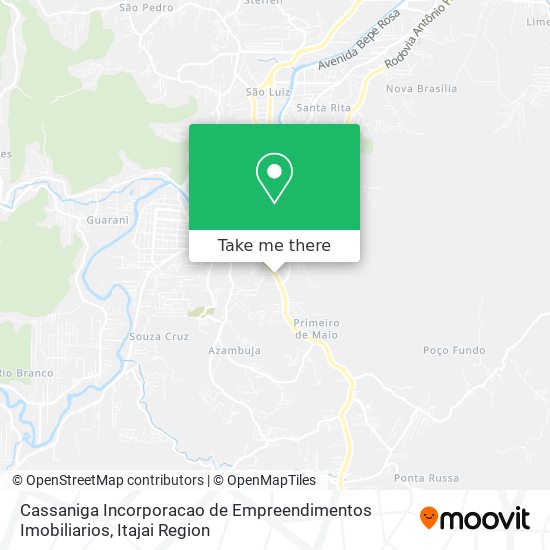 Cassaniga Incorporacao de Empreendimentos Imobiliarios map