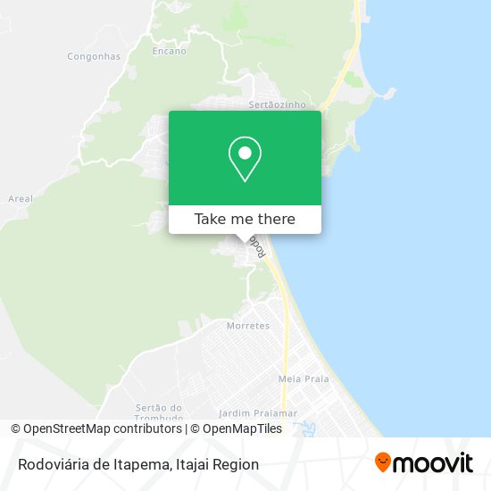 Rodoviária de Itapema map