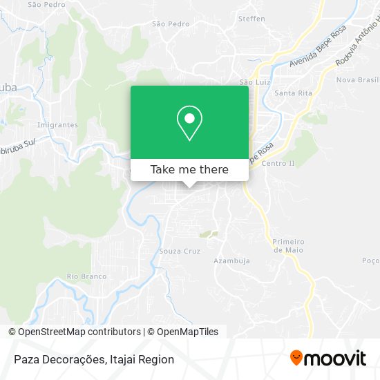 Paza Decorações map