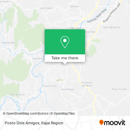 Posto Dois Amigos map