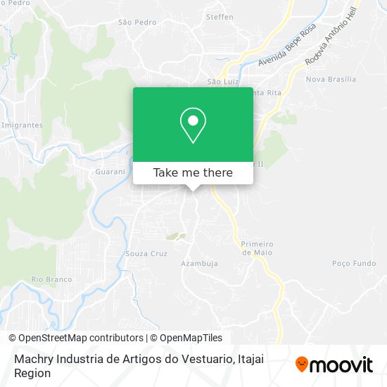 Mapa Machry Industria de Artigos do Vestuario