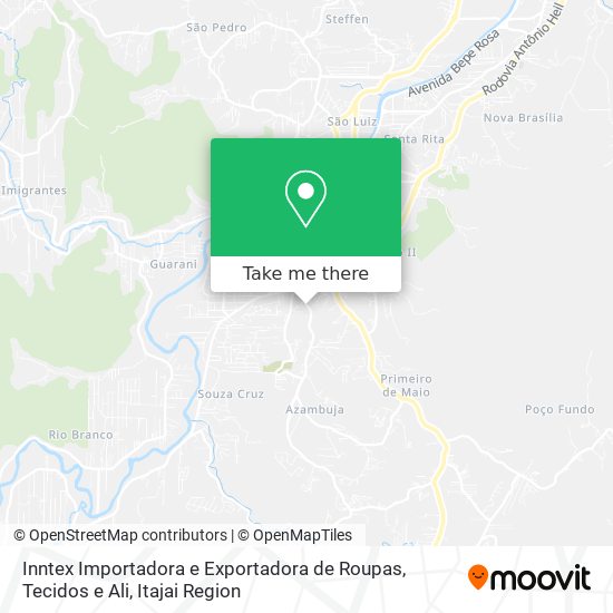 Inntex Importadora e Exportadora de Roupas, Tecidos e Ali map