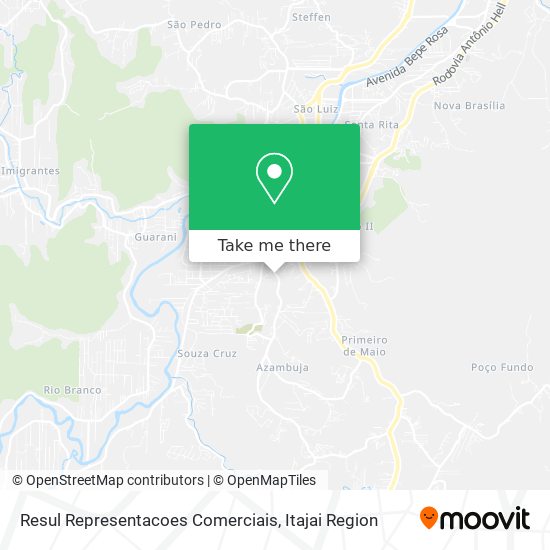 Resul Representacoes Comerciais map