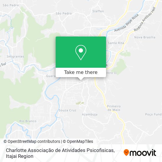 Mapa Charlotte Associação de Atividades Psicofisicas