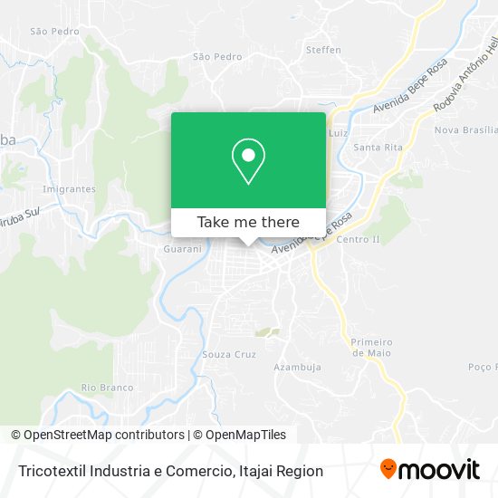 Tricotextil Industria e Comercio map